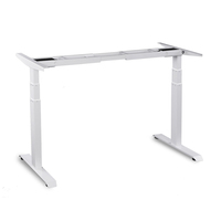Bureau debout électrique ergonomique moderne à hauteur réglable automatiquement avec structure en fer pour bureau à domicile et ordinateur, garantie 5 ans