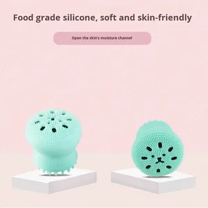 Brosse nettoyante pour le visage en silicone créative en forme de pieuvre et de méduse - Product Image 4
