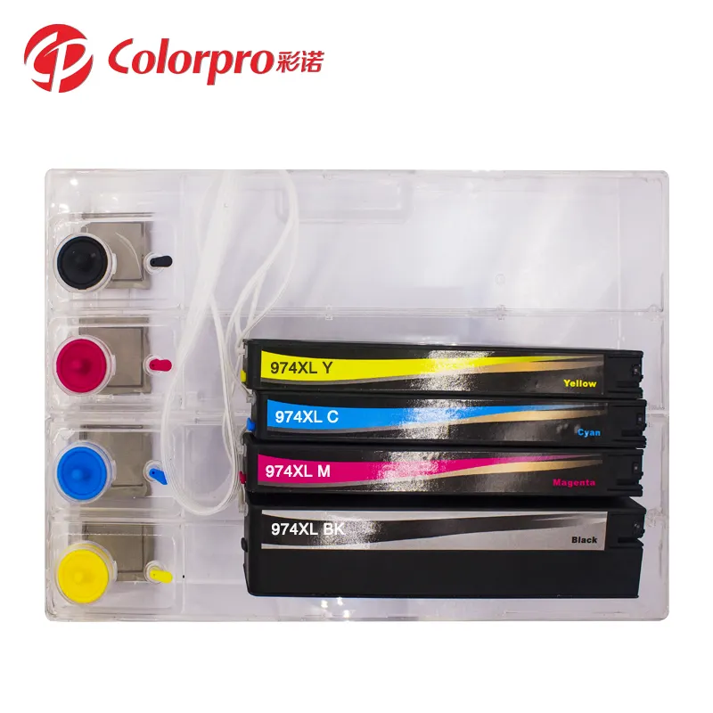 974 ciss Colorpro mürekkep kartuşları PageWide 477dw 552dw 577dw yazıcı 974XL CISS