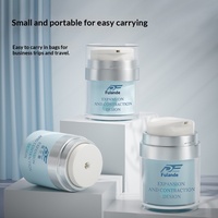 Boîte de crème cosmétique en plastique personnalisée, pressée sous vide, type bec d'oiseau, pour crème pour le visage, lotion, flacon de sous-conditionnement