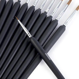 7 pièces de haute qualité en métal porte-crayon pliable ronde tête aquarelle animal pinceau set pour la peinture d’artiste. - Product Image 4