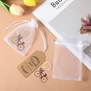 Porte-clés créatif en alliage de zinc en forme de vélo, souvenir, cadeau, décoration et ouvre-bouteille pour invités et amis - Product Image 1