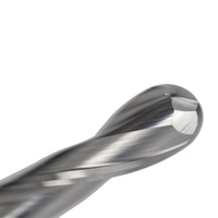 Fraise à queue sphérique en carbure à 2 cannelures pour routeur CNC, pour acier