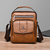 Sac à bandoulière grande capacité, sac à main rétro décontracté, ultra léger, antivol, sac messager tendance pour homme