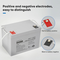 Batteries solaires Dongle haute performance DB50-12, gel scellé, stockage d'énergie, plomb-acide, cycle profond, 12V 50Ah