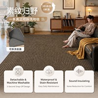 High Quality Coffee Brown Carpet Modern Minimalist Bordered Area Rug Large Deep Taupe Textured Rug for Living Room Office