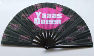 Éventails pliables en papier, tissu, soie, écologiques, avec poignée et baleines en bambou personnalisables, impression de logo, vente en gros - Product Image 6