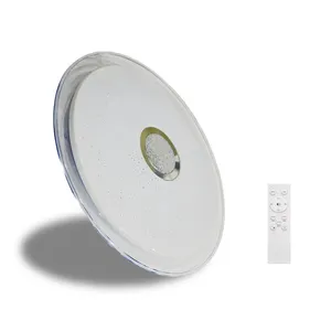 Cct muda de luz de teto regulável, led, luminária de teto com controle remoto, 24w, suporte led, para lâmpada de quarto