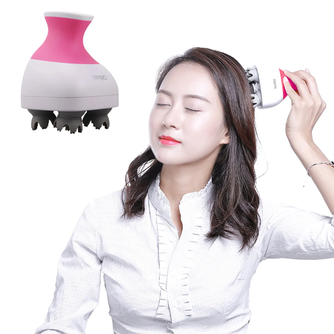 Wholesale Waterproof Automatic Electric Mini Portable Silicon Vibrating Octopus Head Scalp Massager Machine For Hair Growth