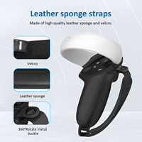 Manchon de protection en Silicone pour Oculus For Quest 2 Extend Vr accessoire Manchon de poignée de contrôleur de surface texturé