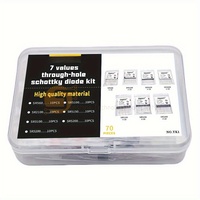Assortiment de 70 diodes Schottky, 7 valeurs (SR560, SR2100, SR3100, SR3200, SR5100, SR5150, SR520), boîtier DO27, pour la réparation et la conception de circuits