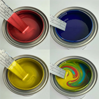 Peinture automobile MLB Acrylic 2K, finition brillante argent métallisé, couche de finition, peinture de base pour voiture, certifiée ISO, 2 ans