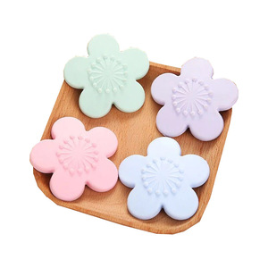 Door Stop Flower Shape Rubber Wall Mount Door Handle Protector For Home Office - Product Image 3