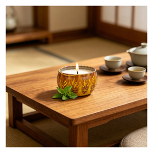 บรรจุภัณฑ์เทียนหอมน่ารักแบบใหม่พร้อมฝาสีขาวสำหรับของขวัญเทียนหอมจากถั่วเหลืองแบบกำหนดเอง สำหรับจัดแสดงบนชั้นวางในร้านบูติก - Product Image 4