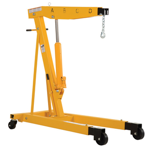 Gato de elevación de soporte de grúa de motor plegable hidráulico de 2 toneladas con taller de ruedas - Product Image 3