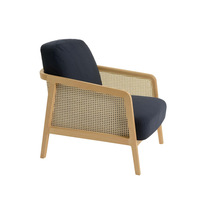 Fauteuil simple en bois massif, style nordique, balcon, dossier en rotin créatif, fauteuil inclinable, design décontracté, meubles de maison