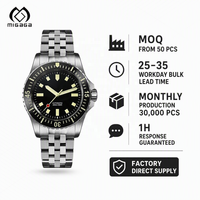 Herren-Taucheruhr 200M Wasserdicht Automatische Mechanische Armbanduhr Leuchtende Drehbare Lünette Reloj Hombre Stahl