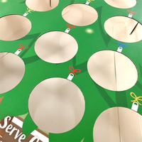 Emballage d'affichage en forme d'arbre de Noël personnalisé de haute qualité Portable nouvelle boîte-cadeau créative de café en carton pour Noël