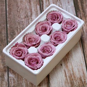 Cofanetto Regalo con Fiori della Vita Eterna, Rosa Immortale, Rosa Essiccata, Fiori Artificiali Stabilizzati, Boccioli di <span class=keywords><strong>Rose</strong></span> - Product Image 5