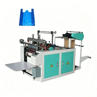 Machine de fabrication de sacs à fond double ligne, machine de fabrication automatique de sacs en plastique et en nylon pour le shopping
