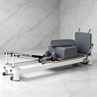 AUGER Machine de Pilates Reformer Commerciale en Aluminium, Équipement de Fitness Professionnel pour Studio, Lit d'entraînement du tronc