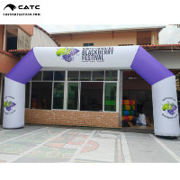 Arche gonflable personnalisée CATC, imperméable |   Porte d'entrée avec souffleur intégré |   Tonnelle d'entrée de la Foire Communautaire de Marque |   Impression d'art