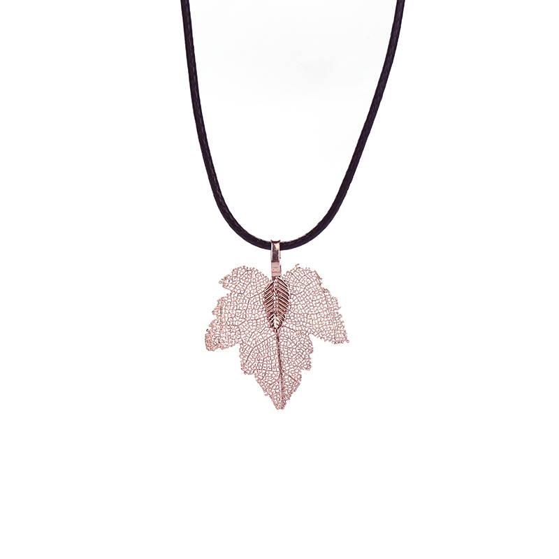 Top qualité argent petit érable Canadien cotylédon bijoux en or pour les femmes