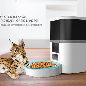 Smart Pet <b>Feeder</b> 4L 6L WiFi Timer Quantitative Feeding For Dogs And <b>Cats</b> Detachable With App Control White And Black - Product Image 5