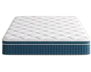 Hotel Bed Pocket Coil Spring Mattress Hybrid with Memory Foam Hotel Bed Mattress Sale Hot Modern 12inch Box Spring Fabric White
