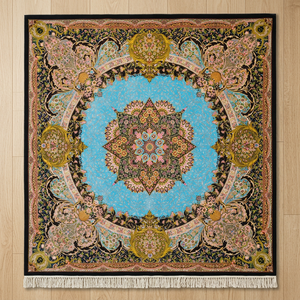 Alfombra de Seda Pura de Lujo, Moderna, Anudada a Mano, Diseño Oriental, Antideslizante, Lavable, Plegable, Grosor de 2-3 mm - Product Image 3