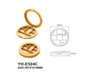 Estuche Compacto Redondo para Rubor, Envase Vacío de Polvo ABS con Tapa Transparente, Empaque Cosmético para Sombra de Ojos, Venta Caliente - Product Image 6