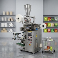 Machine d'emballage automatique pour sachets de thé avec ligne de fil pour papier filtre