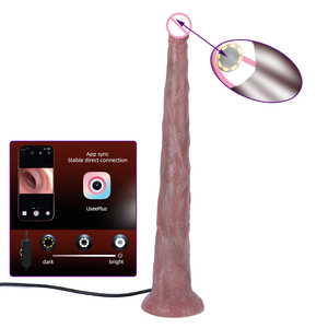 Dildo realistico in silicone morbido da 13,77'' con telecamera 3.0MP per visione in tempo reale, plug anale spia per l'esplorazione adulta - Product Image 1