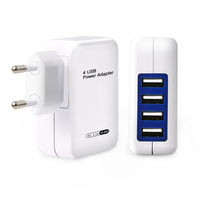TKT 20W Charge Rapide 4 Ports USB PD Chargeur Mural Électrique QC3.0/QC4.0 OTP/OVP Protection CE/FCC Certifié US/EU Standard