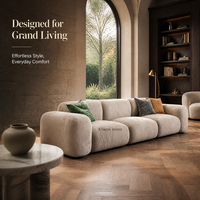 Le nouveau canapé d'angle moderne et minimaliste pour salon, canapé de luxe en tissu, canapé design de style maison
