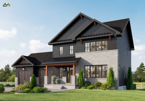 บ้านสำเร็จรูปเหล็กเบาประกอบง่าย พร้อมโรงจอดรถคุณภาพสูง โรงงาน และสิ่งอำนวยความสะดวกกลางแจ้ง - Product Image 2