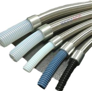 Tubería de PTFE Convolucionada con Malla Metálica Externa para Aplicaciones de Alta Temperatura y Resistentes a la Corrosión - Product Image 4