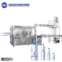 Machine d'embouteillage d'eau entièrement automatique Ligne de production automatique 3 en 1 de bouteilles d'eau minérale PET