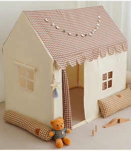 Tienda de Campaña Infantil Unisex con Forma de Castillo de Princesa, Tienda de Juegos Deportivos para Interiores con Ventanas para Niños de 5 a 7 Años - Product Image 2