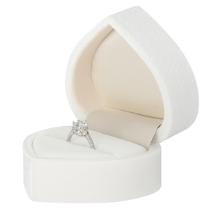 Luxury Velvet Love Creative Jewelry Velvet Jewelry <b>Box</b> Valentine's Day Ring Necklace <b>Earring</b> Set Packaging <b>Box</b> Wholesale - Product Image 1