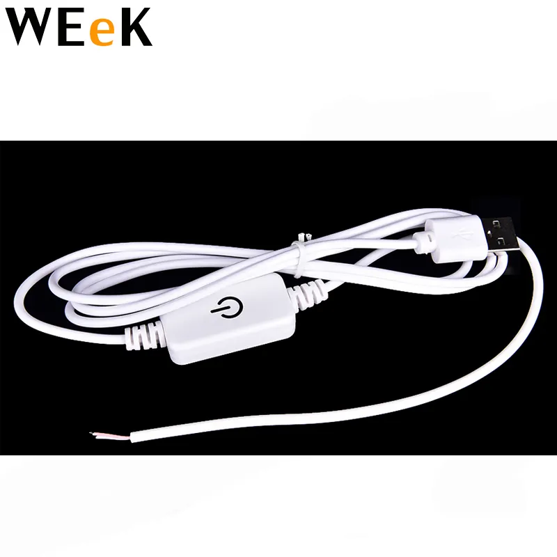 1.5M 2A Dimming Switch Wire USB Touch Dimmer Cable for LED Light Dimmer Power Cord