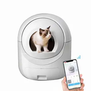 畅销中国工厂价格智能小猫智能猫厕所wifi应用远程杀菌报警自动猫厕所