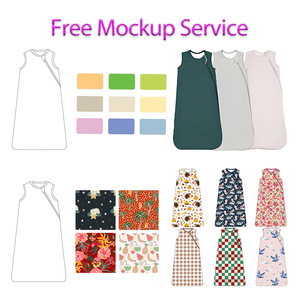 Sac de couchage en bambou super doux à impression personnalisée pour bébés et tout-petits, fermeture éclair bidirectionnelle, 1.0 <span class=keywords><strong>Tog</strong></span> pour bébés de 0 à 36 mois - Product Image 3