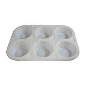 Hot Sale Plastic 6 Compartment Tray Disposable Egg Tart Cake Container