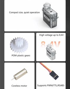 P0037 Micro Servo 3.7g Plastic Coreless Motor RC Drone Helicopter Airplane <b>Robot</b> Toy <b>Mini</b> UAV Accessory - Product Image 6