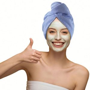 Serviette turban en microfibre super absorbante pour femme, séchage rapide, avec logo personnalisé - Product Image 2