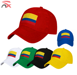 Casquette de baseball ajustable de qualité supérieure pour les fans de football, avec drapeau colombien, en gros - Product Image 1