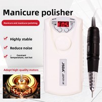 JSDA Jd101h Ponceuse à ongles professionnelle rechargeable portable 4 têtes 35W multifonctionnelle