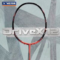 Raquette de badminton VICTOR DriveX 12 DX 12, haute qualité, durable, contrôle polyvalent, haute rigidité, haute résilience, graphite