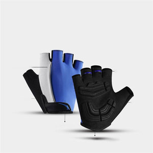 Conception unique, service OEM, prix de gros, prix bas, gants de cyclisme antidérapants personnalisés, légers, en polyester et nylon, pour la salle de sport et les activités de plein air - Product Image 2